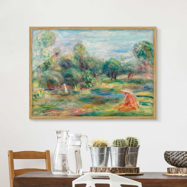 Ingelijste posters Auguste Renoir - Landscape At Cagnes