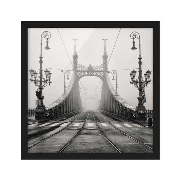 Ingelijste posters Bridge in Budapest