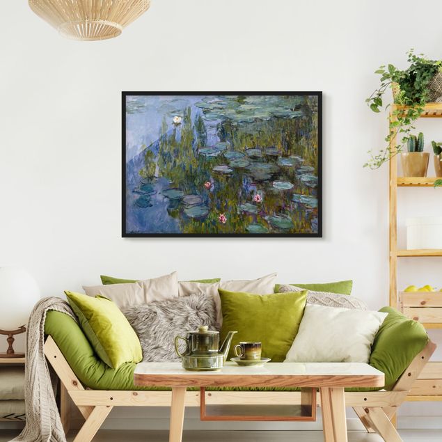 Ingelijste posters Claude Monet - Water Lilies (Nympheas)