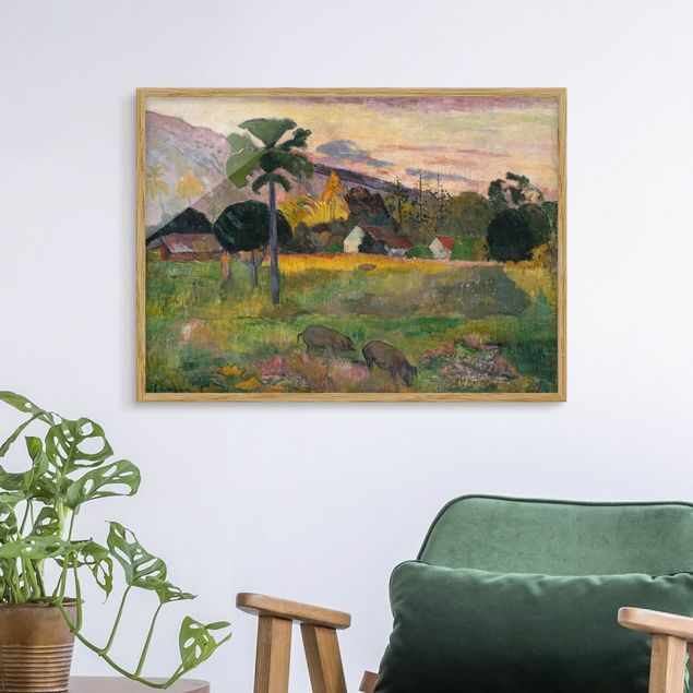 Ingelijste posters Paul Gauguin - Haere Mai (Come Here)