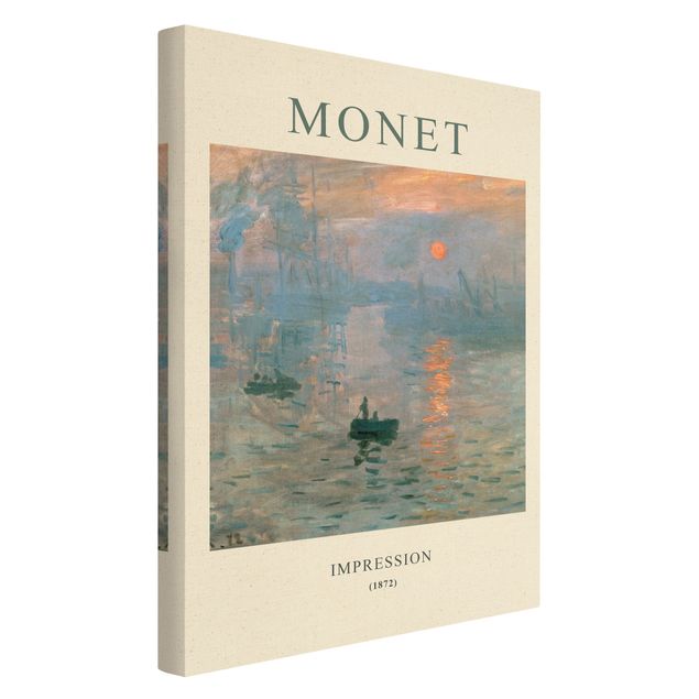 Natuurlijk canvas schilderijen Claude Monet - Impression - Museum Edition