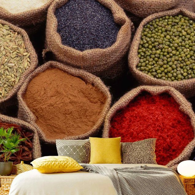 Fotobehang Colourful Spices