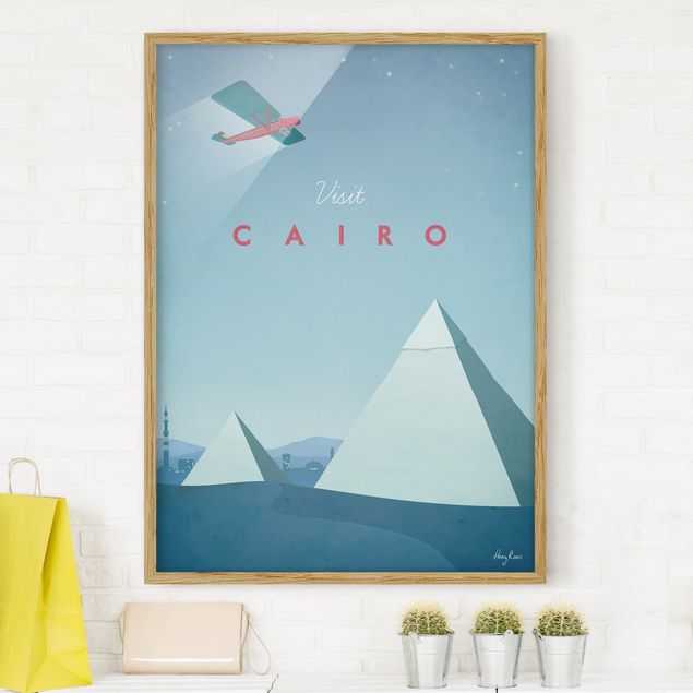 Ingelijste posters Travel Poster - Cairo