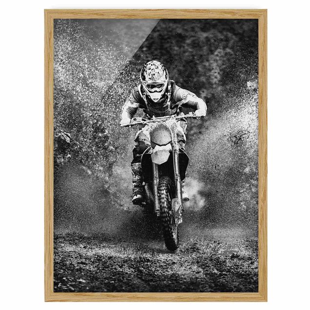 Ingelijste posters Motocross In The Mud