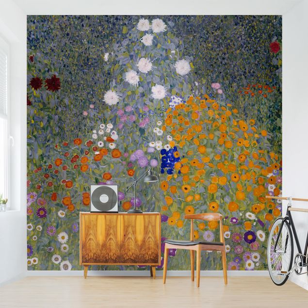 Fotobehang Gustav Klimt - Cottage Garden