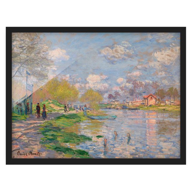 Ingelijste posters Claude Monet - Spring On The Seine