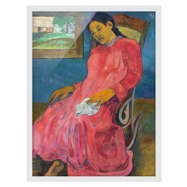 Ingelijste posters Paul Gauguin - Faaturuma (Melancholic)