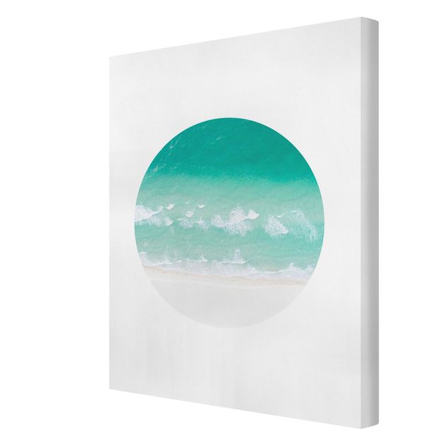 Canvas schilderijen The Ocean In A Circle