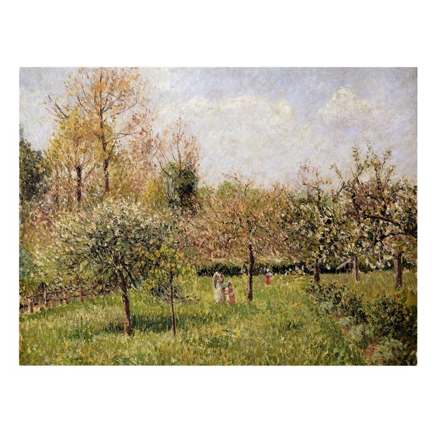 Canvas schilderijen Camille Pissarro - Spring In Eragny