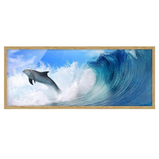 Ingelijste posters Playing Dolphins