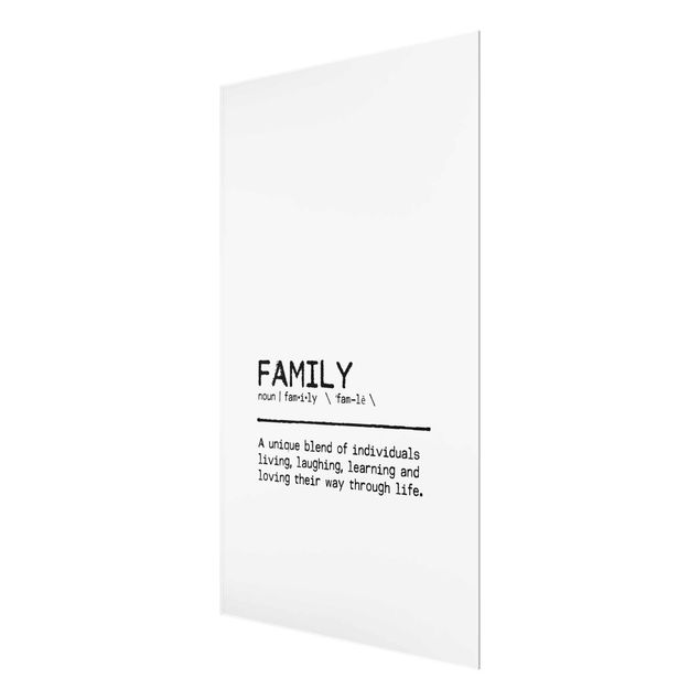 Glasschilderijen Definition Family Unique