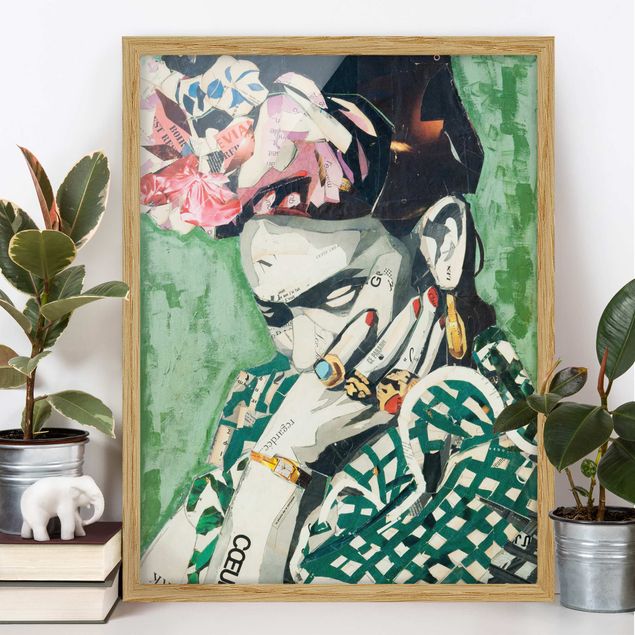 Ingelijste posters Frida Kahlo - Collage No.3