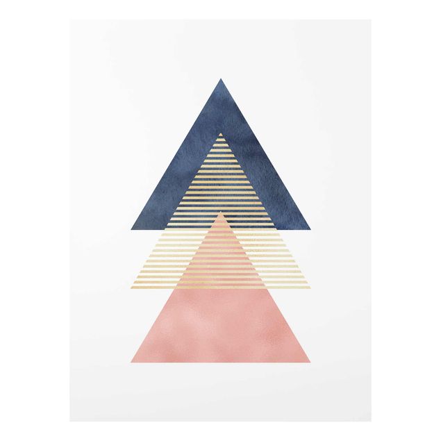 Glasschilderijen Three Triangles