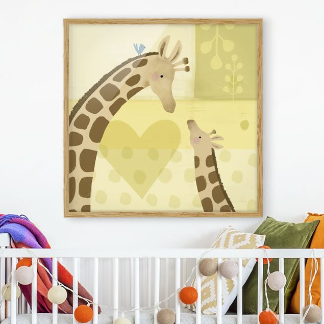 Ingelijste posters Mum And I - Giraffes