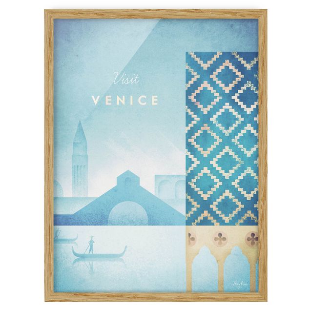 Ingelijste posters Travel Poster - Venice