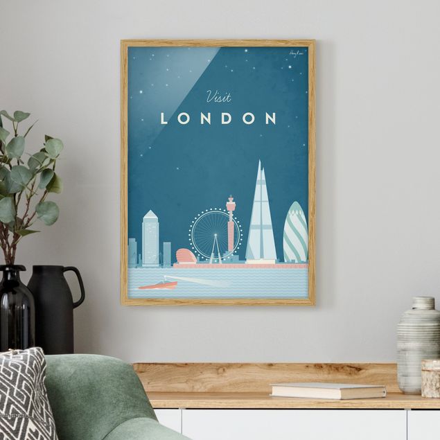 Ingelijste posters Travel Poster - London