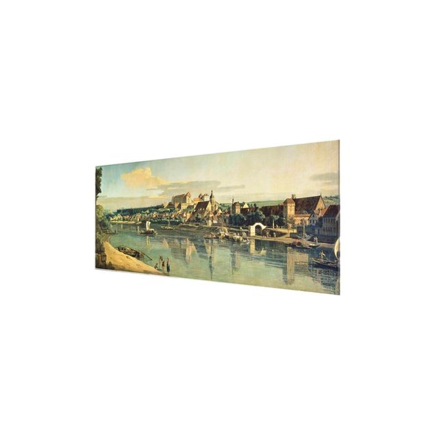 Glasschilderijen Bernardo Bellotto - View Of Pirna