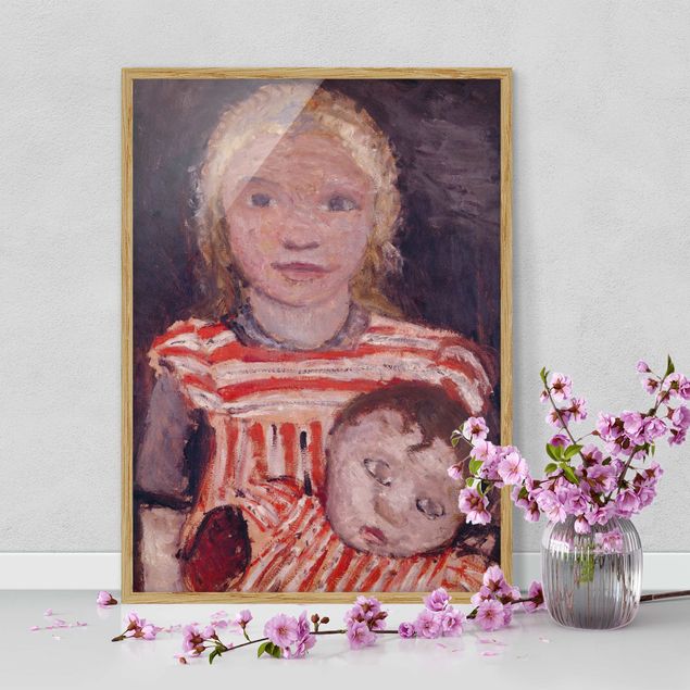 Ingelijste posters Paula Modersohn-Becker - Girl with Doll
