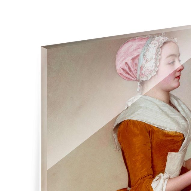 Glasschilderijen Jean Etienne Liotard - The Chocolate Girl