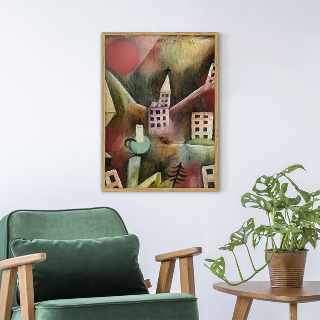 Ingelijste posters Paul Klee - Destroyed Village