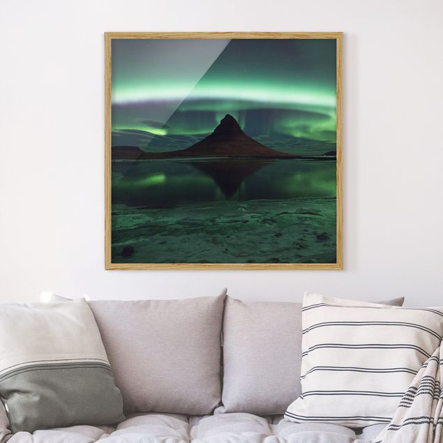 Ingelijste posters Northern Lights In Iceland