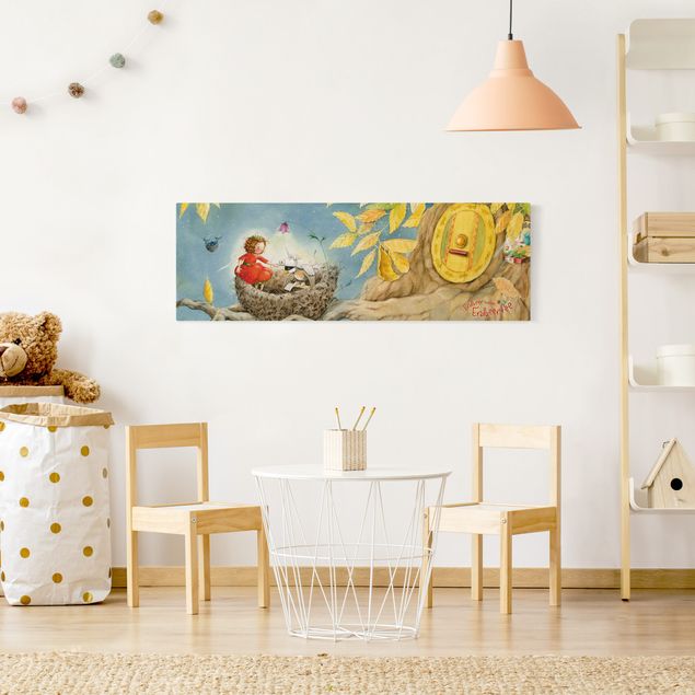 Natuurlijk canvas schilderijen Little Strawberry Strawberry Fairy - Sparrow