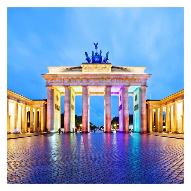 Fotobehang Illuminated Brandenburg Gate