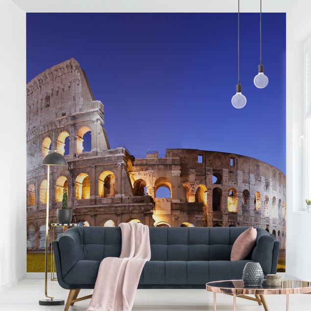 Fotobehang Illuminated Colosseum