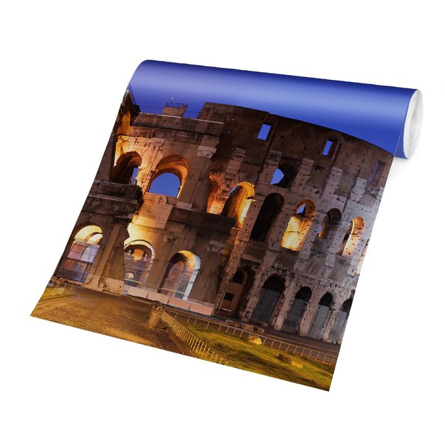 Fotobehang Illuminated Colosseum