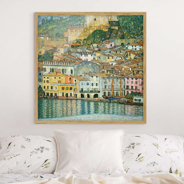 Ingelijste posters Gustav Klimt - Malcesine On Lake Garda