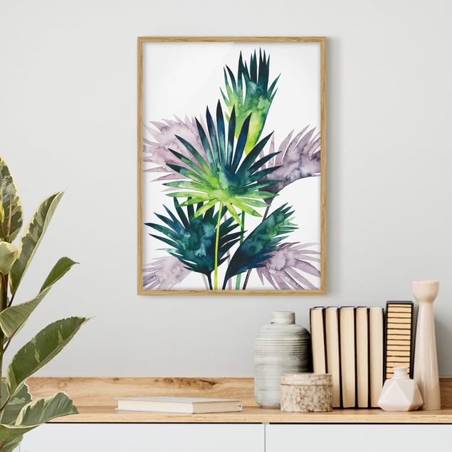 Ingelijste posters Exotic Foliage - Fan Palm