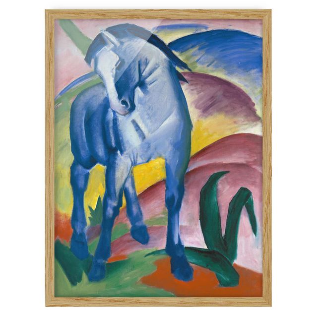 Ingelijste posters Franz Marc - Blue Horse I