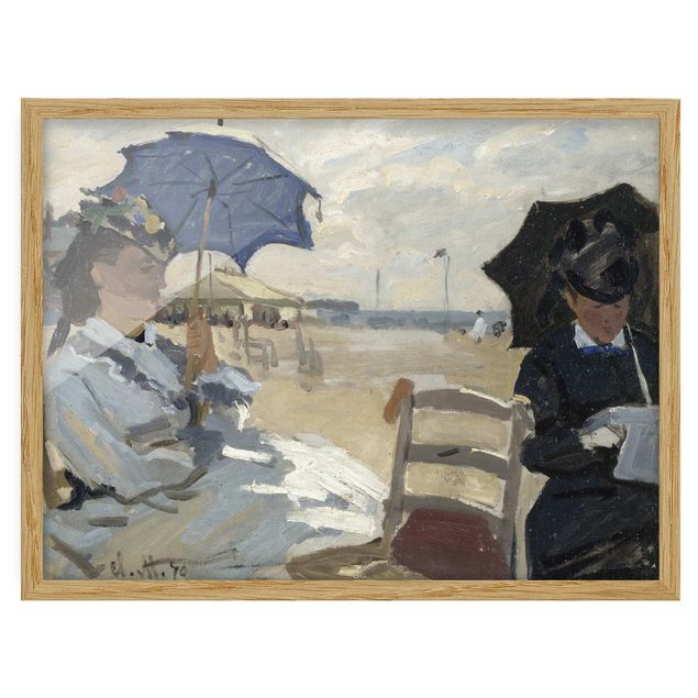 Ingelijste posters Claude Monet - At The Beach Of Trouville