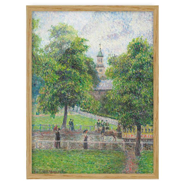 Ingelijste posters Camille Pissarro - Saint Anne's Church, Kew, London