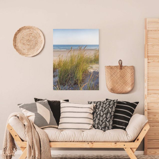 Canvas schilderijen Beach Dune At The Sea