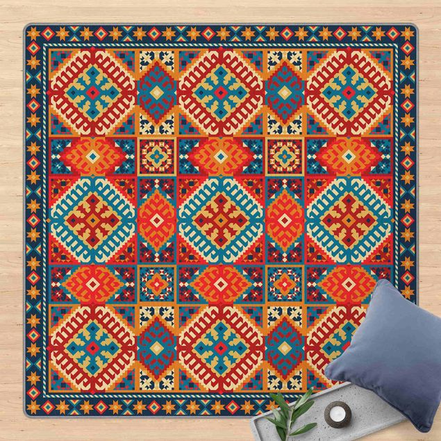tapijt modern Colourful Kilim Rug