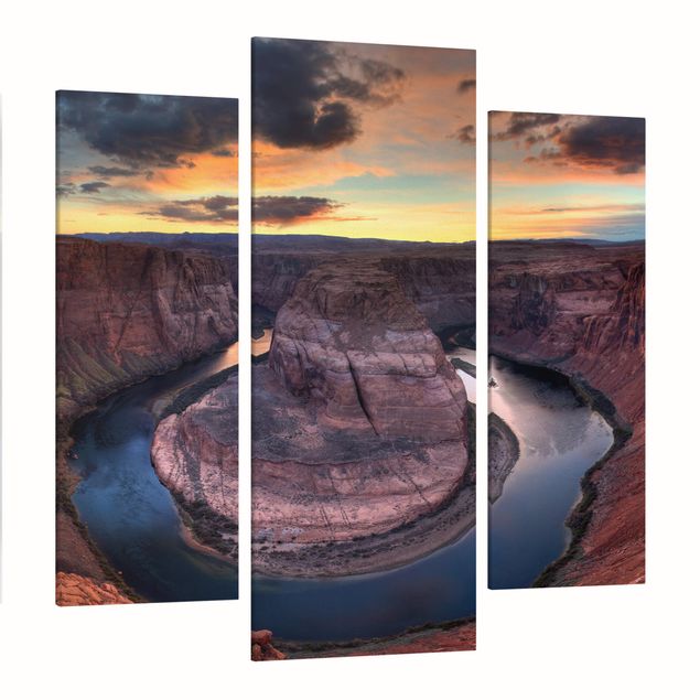 Canvas schilderijen - 3-delig Colorado River Glen Canyon
