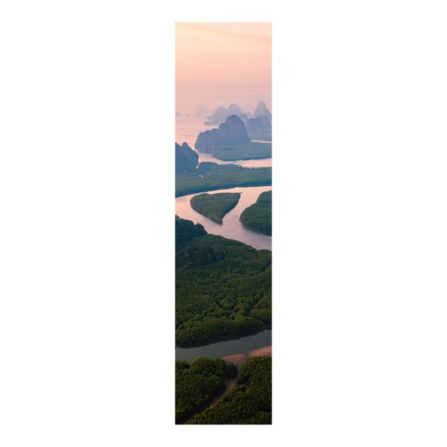 Schuifgordijnen River Landscape In Thailand
