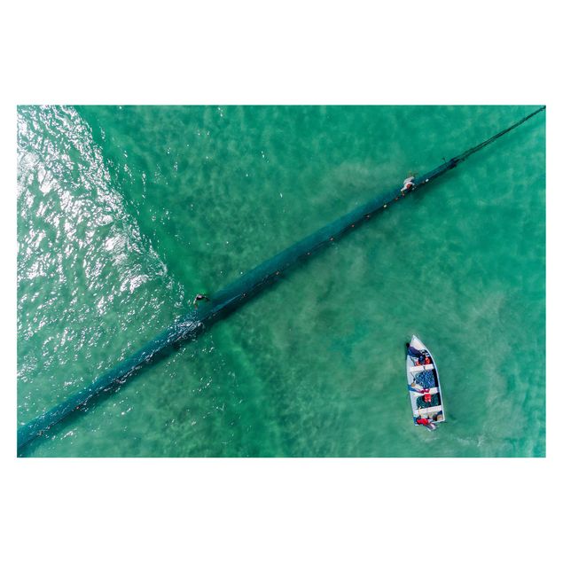 Fotobehang Aerial View - Fishermen