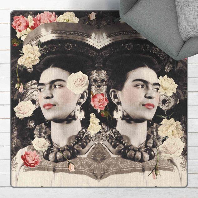 bloemen tapijt Frida Kahlo - Flower Flood