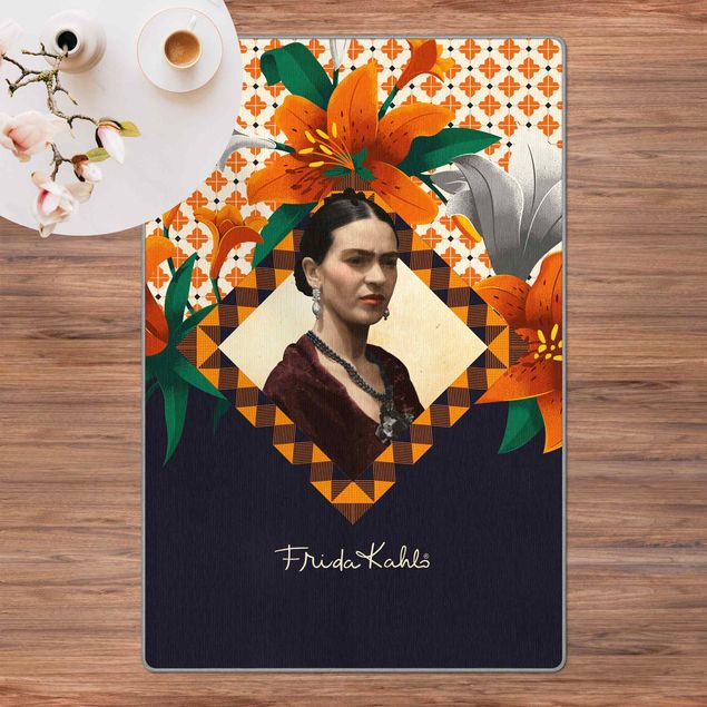 Wasbare vloerkleden Frida Kahlo - Lilies