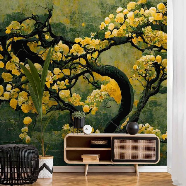 Fotobehang - Yellow Tree