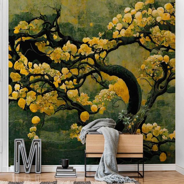 Fotobehang - Yellow Tree