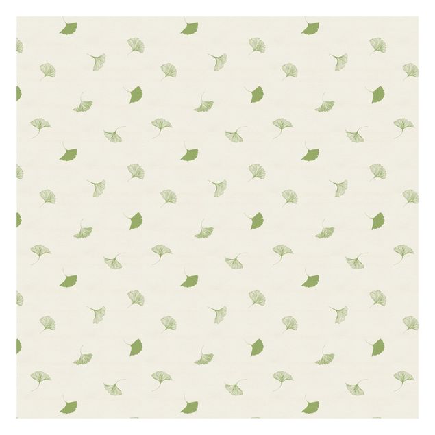 Fotobehang Gingko Leaf Pattern In Green