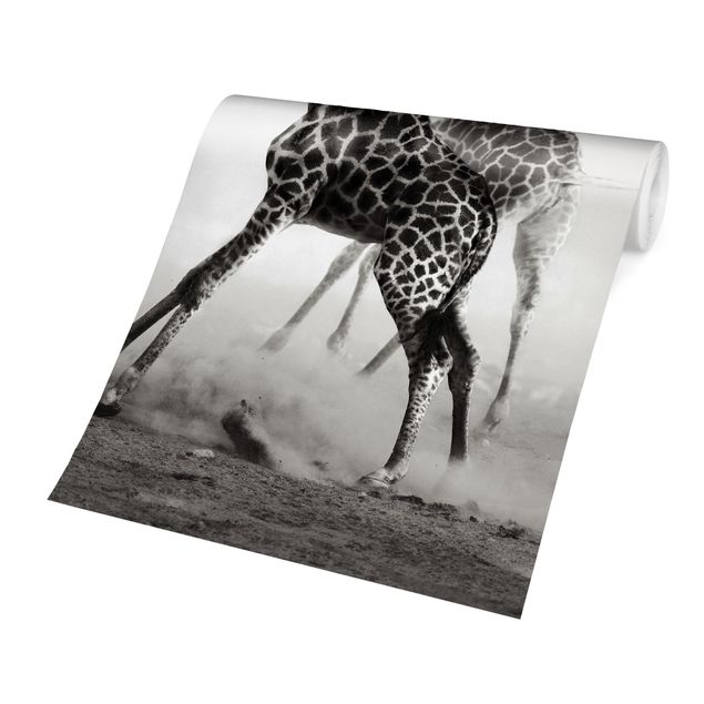 Fotobehang Giraffe Hunt