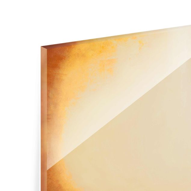 Glasschilderijen Petra Schüßler - Balance Orange Brown