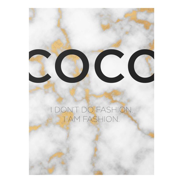 Glasschilderijen Coco - I Dont Do Fashion