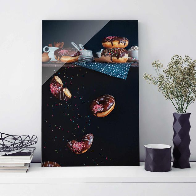 Glas Magnetboard Donuts from the Kitchen Shelf