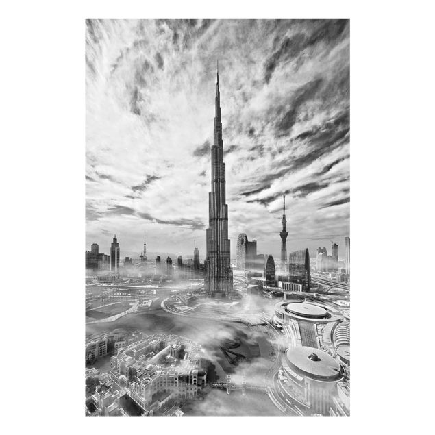 Glasschilderijen Dubai Super Skyline