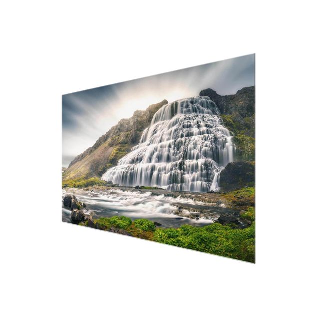 Glasschilderijen Dynjandi Waterfall